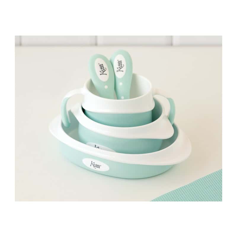 VAJILLA INFANTIL 5 PIEZAS AZUL - Imaxe 2