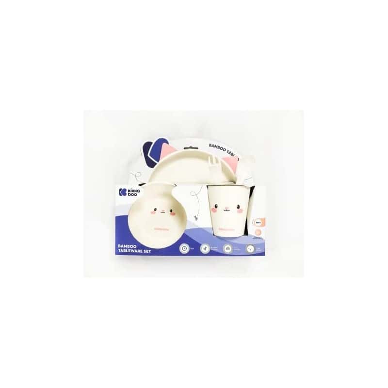 Kikkaboo Set De Vajilla De Bamboo Cat - Juegos de vajilla, unisex