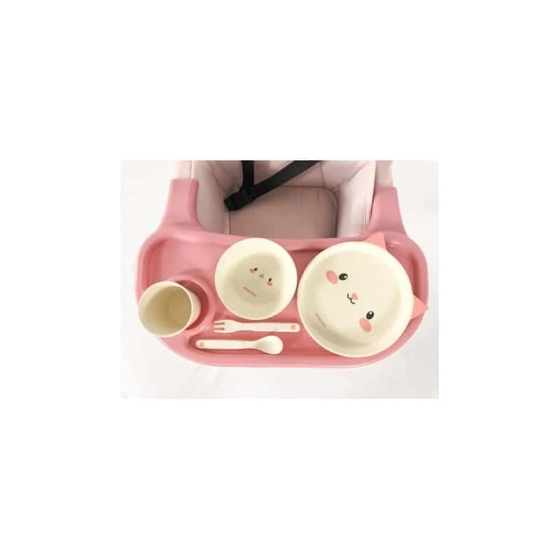 Kikkaboo Set De Vajilla De Bamboo Cat - Juegos de vajilla, unisex – Bild 2