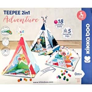 Manta de Juego Teepee 2 en 1 Adventure Rojo