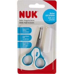 NUK 10256389 – Tijeras para Uñas de bebé, azul, 1 unidad