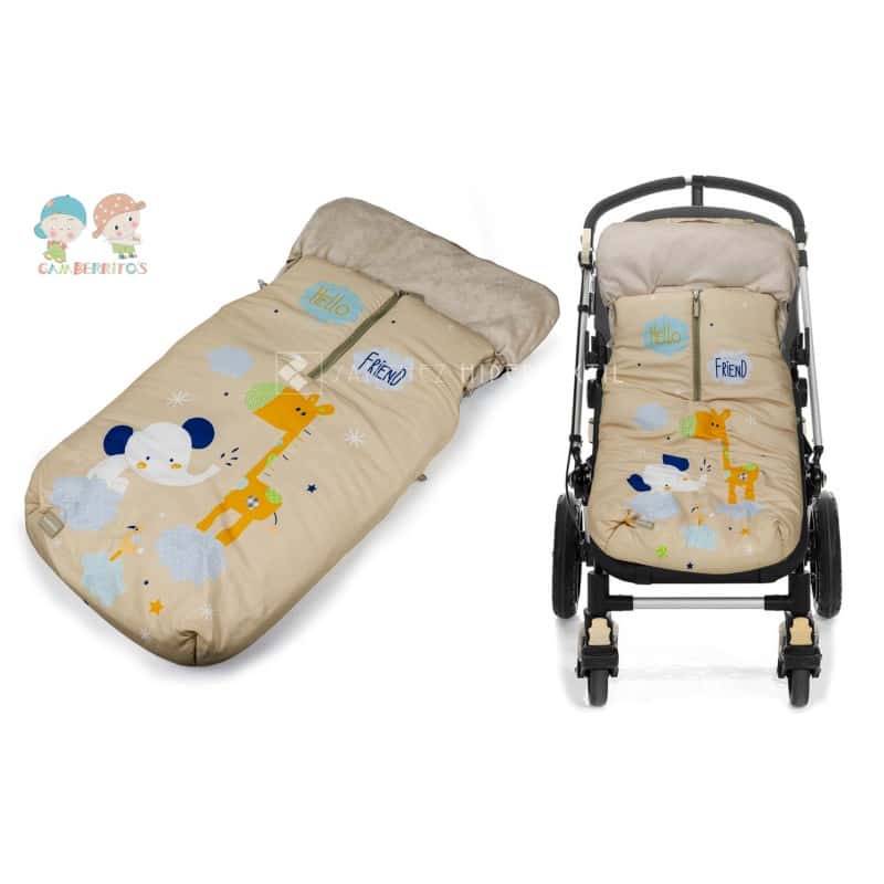 SACO CARRO BEBÉ UNIVERSAL GAMBERRITOS 10305 HELLO FRIEND - Imatge 2