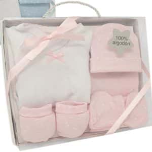 SET DE REGALO 5 PIEZAS ROSA de DUFFI BABY