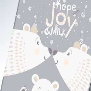 MANTA OSOS POLARES GRIS DE GAMBERRITOS