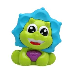 Mordedor musical dinosaurio verde y azul de Kiokids
